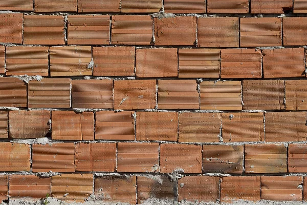 Pared de ladrillo rojo — Foto de Stock