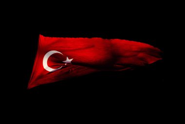 Dalgalı Türk bayrağı