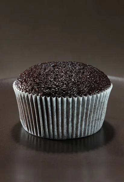 Muffin cupcake på tallrik — Stockfoto