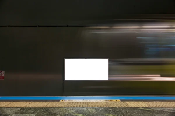 Blank white billboard — Stock Photo, Image