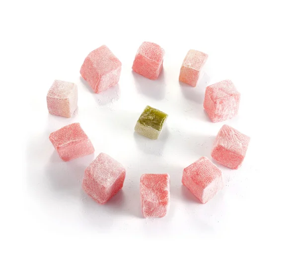 Colorful turkish delight — Stock Photo, Image