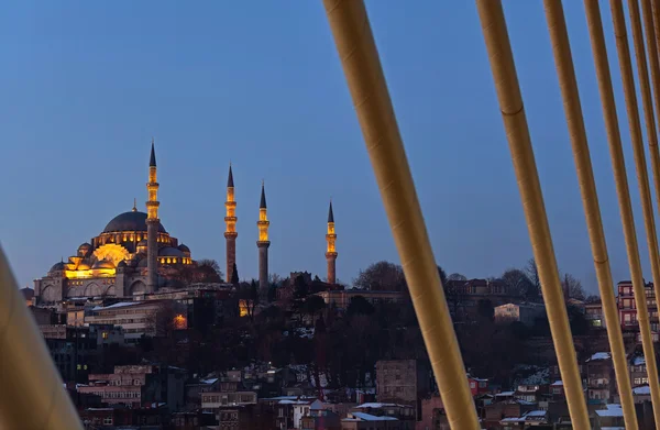 유명한 Suleymaniye 모스크 — 스톡 사진