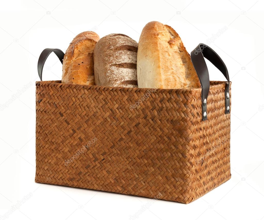 Basket  with variety breads