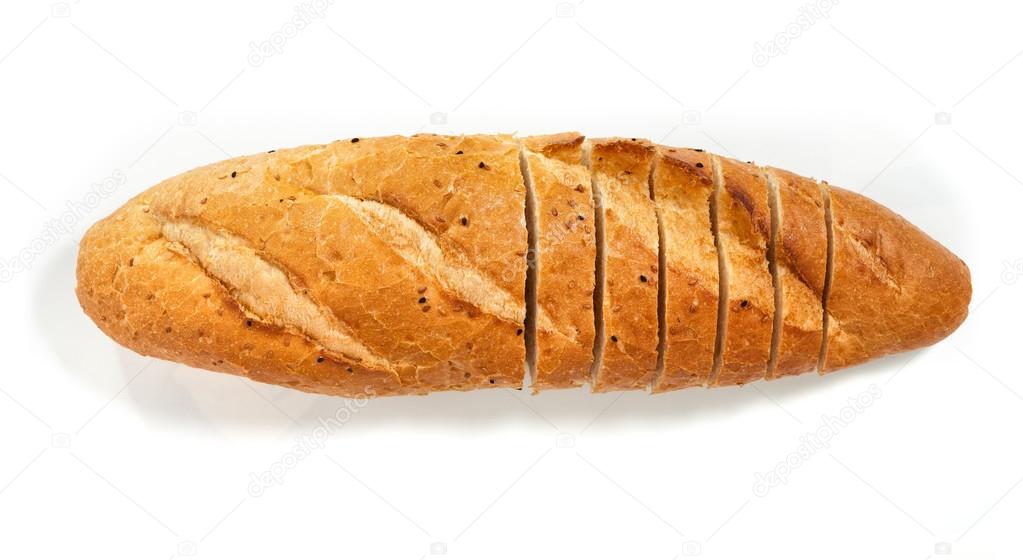 Sliced fresh bread