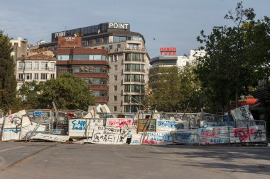 Barricade agains the police