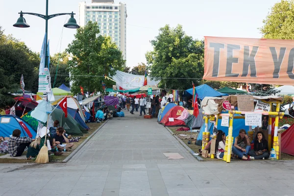 People living in tents — Stock fotografie