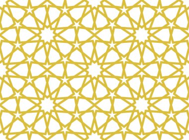 Islamic seamless golden pattern clipart