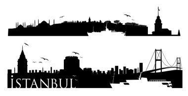 Istanbul yerlerinden siluet