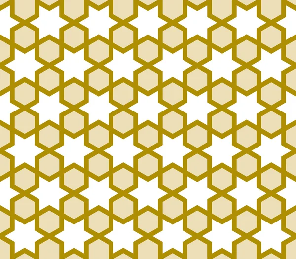 Nahtloses goldenes Muster — Stockvektor