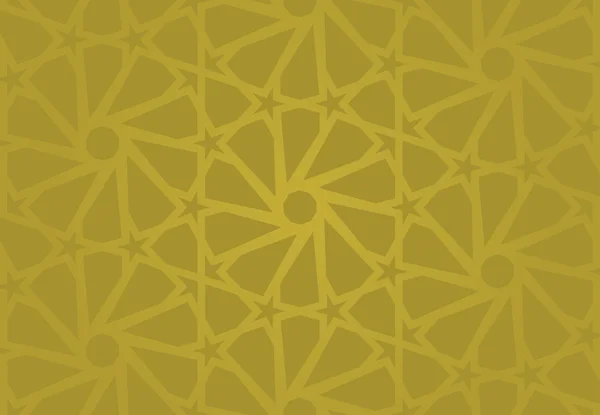 Modèle d'or sans couture islamique — Image vectorielle