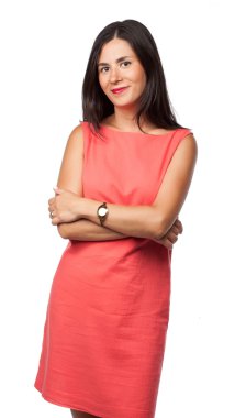 Gülümseyen kadın portresi