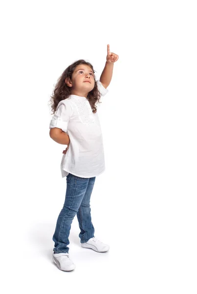 Retrato de cuerpo entero de niña — Foto de Stock