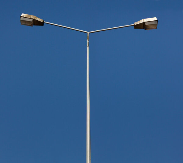 Street lamp on high pole