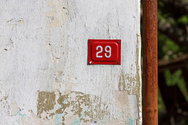 Red house number twenty nine