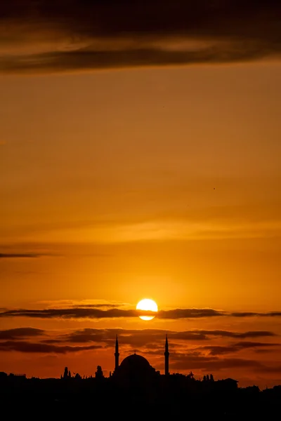 Bella silhouette di Istanbul — Foto Stock