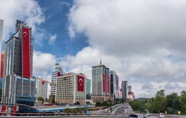 İş Merkezi binalar bayrakları