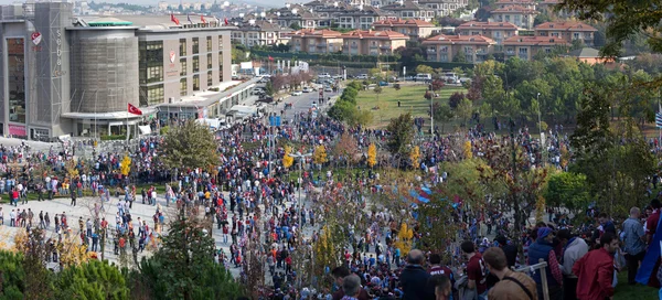 Trabzonspor aanhangers protest — Stockfoto