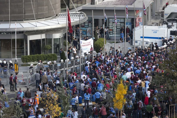Trabzonspor anhängare protest — Stockfoto