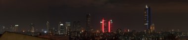 Gökdelenler, Levent gece Panoraması