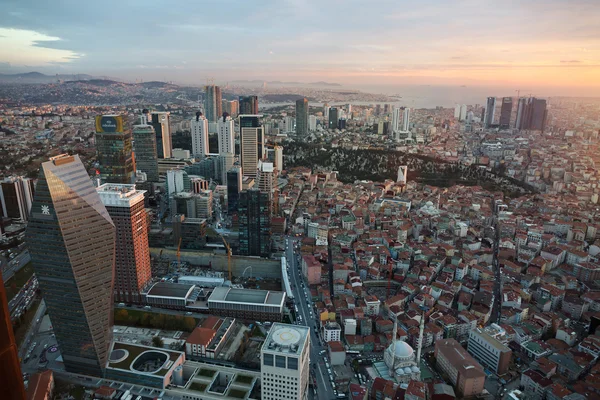 Levent bölgesi ve boğaz — Stok fotoğraf