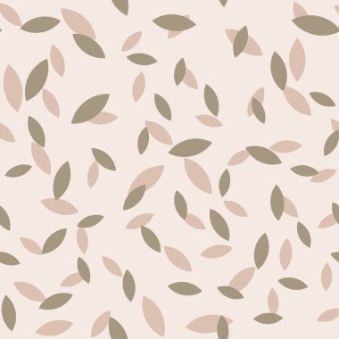 seamless pattern with leaves. plant element pattern. pastel colors