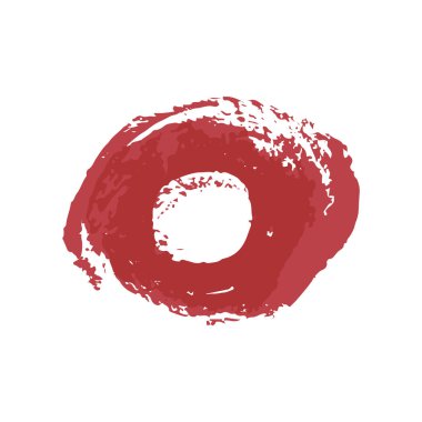 El boyası, fırça çizimi. Beyaz bir arka planda izole edilmiş. Doodle grunge tarzı ikon. Dekoratif unsur. Taslak simgesi, çizgi film illüstrasyonu. Blot simgesi