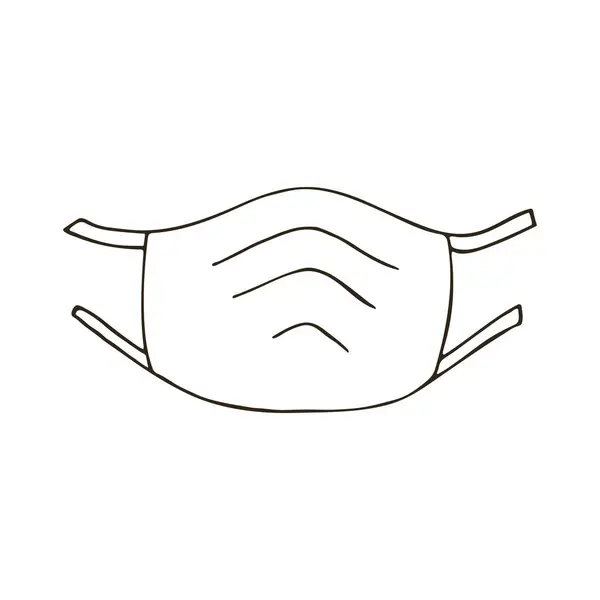 Contour Medical Icon Vector Illustration Hand Draw Style Isolated White — 스톡 벡터