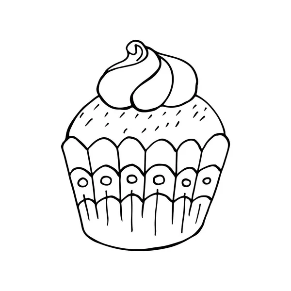 Şekerlemeli Kekin Doğrusal Simgesi Yapımı Kek Tasarımınız Için Vektör Illüstrasyonu — Stok Vektör