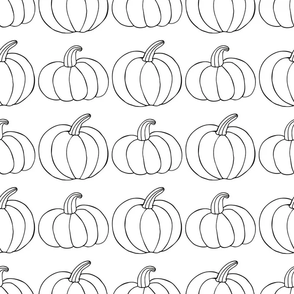 Padrão Sem Costura Para Design Halloween Ilustração Vetorial Estilo Desenho — Vetor de Stock