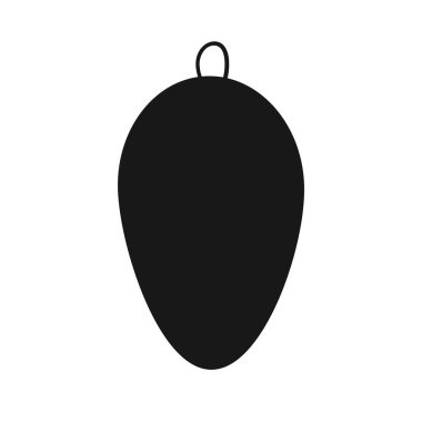 Noel, kış ikonu. Siluetler. Noel süsü. Bilmeceler ve çocuklar için eğitici aktiviteler tasarlıyor. Simge, rozet, imza