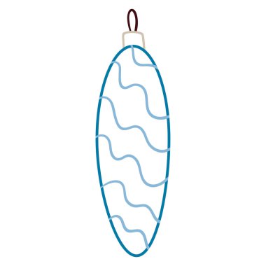 Noel, kış ikonu. El çizimi çizimi. Noel süsü. Renkli taslak. Boyama sayfaları ve kartpostallar için tasarım