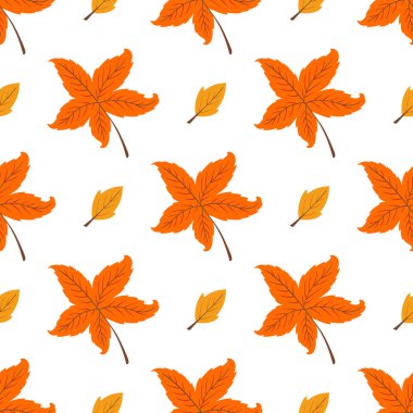Böğürtlenli dikişsiz sonbahar deseni. Sonbahar ormanı, yapraklar. Mutfak tasarımı için desen
