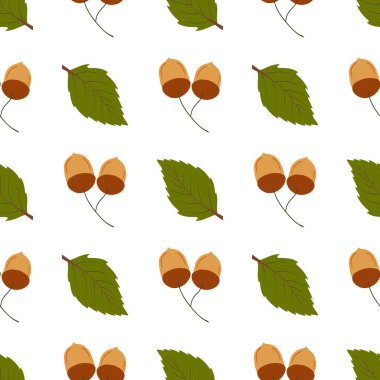 Sevimli sonbahar pürüzsüz deseni. Masal ağacı yaprakları ve böğürtlenler. Yaratıcılığın için duvar kağıdı. Tasarım, tekstil, kumaş için yazdır