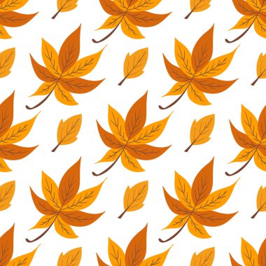 Böğürtlenli, dikişsiz şirin bir sonbahar deseni. Sonbahar ormanı, yapraklar. Mutfak tasarımı, menüler, duvar kağıtları için desen