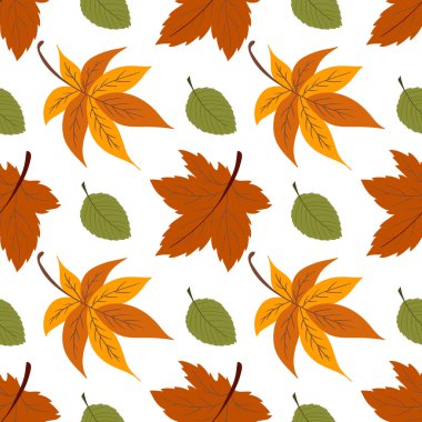 Böğürtlenli ve sonbahar yapraklı güzel bir sonbahar deseni. Bu kalıp mutfak tasarımı, menüler, duvar kağıdı, tekstil ve giysi için mükemmel.