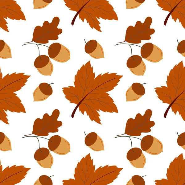 Böğürtlenli, dikişsiz şirin bir sonbahar deseni. Meşe palamudu, meşe ağacı ve sonbahar yaprakları. Bu kalıp mutfak tasarımı, menüler, duvar kâğıdı ve tekstil için mükemmel.