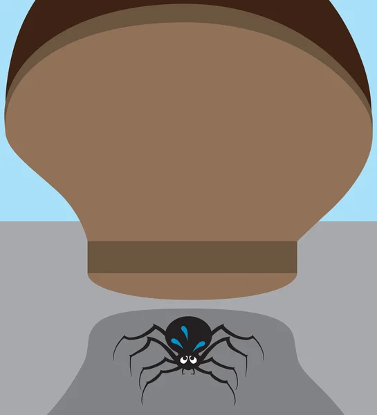 Örümcek tehlikede — Stok Vektör