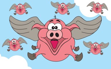 When Pigs Fly clipart
