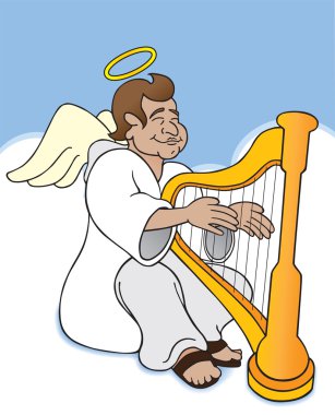 melek oynarken harp