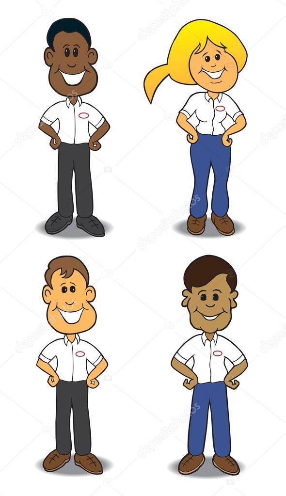 Cartoon service people Stock Vector Image by ©Ken_Cook #94004908 Cartoon service people Stock Vector Image by ©Ken_Cook #94004908