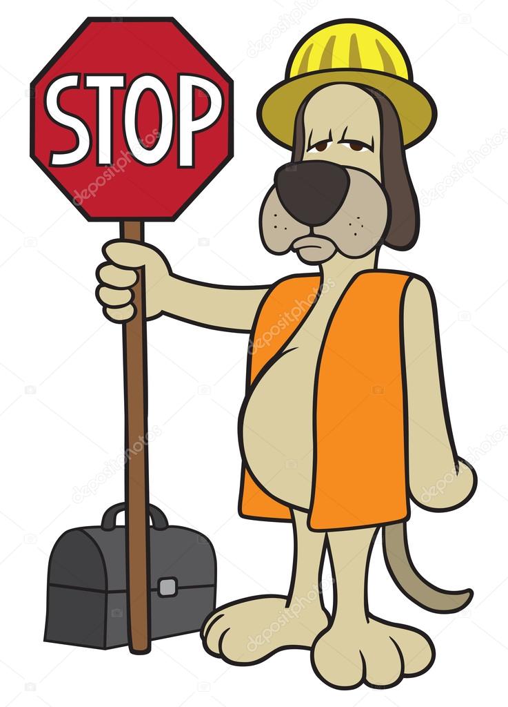 Traffic Control Dog