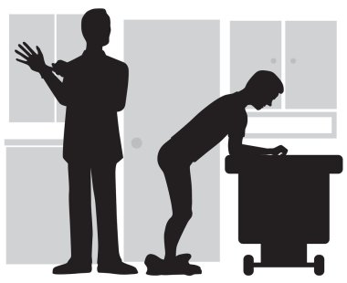 Office prostate exam clipart