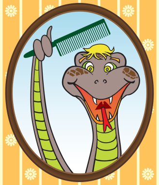 Snake on a Date clipart