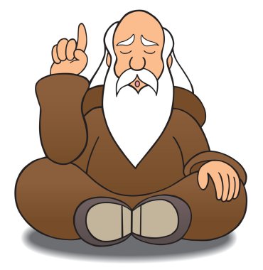 Bearded Wise Man clipart