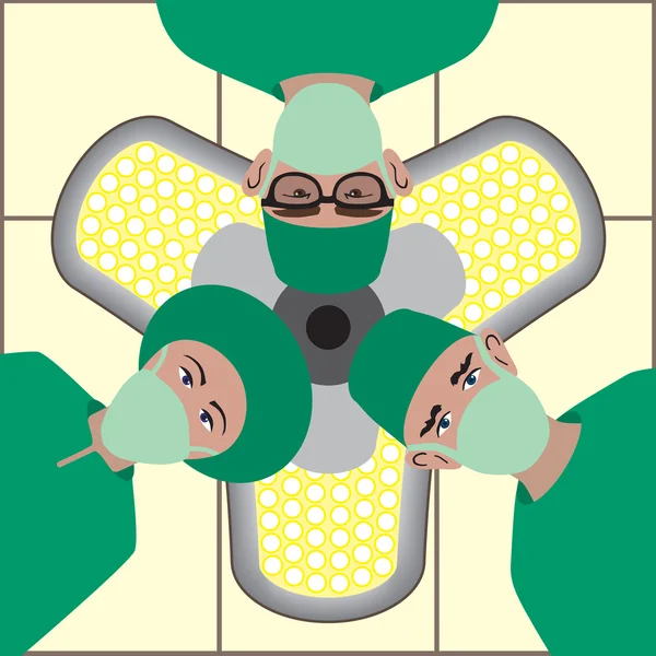 医疗手术团队 — 图库矢量图片