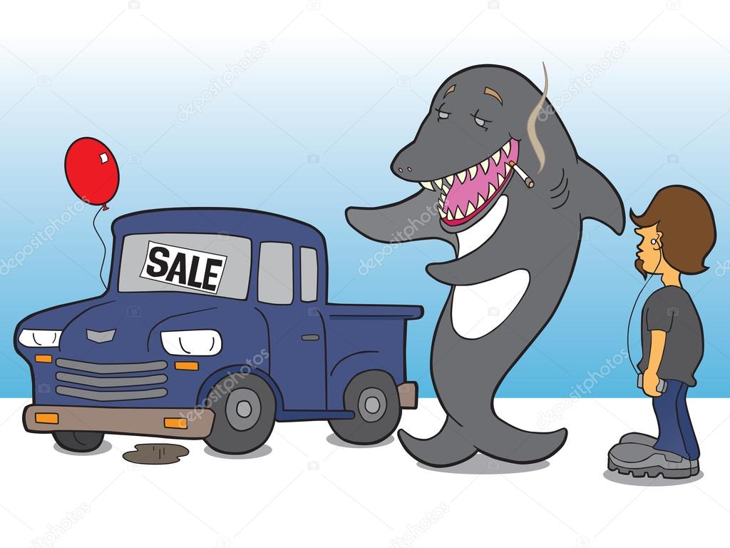 Shark Car Salesman
