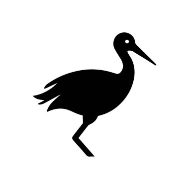 Zamansız Modern Markalaşma İçin Lüks Dezenfekte Edilmiş Leylek Sembolü