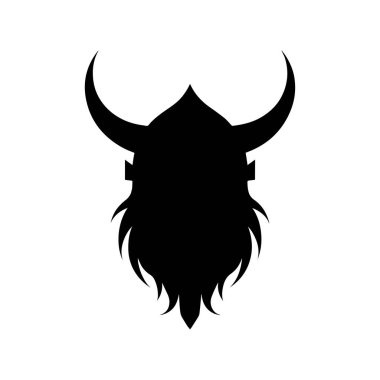 Viking Miğferi Logosu Kabile Rune İşlemesi ve İskandinav Mirası Çizgileri