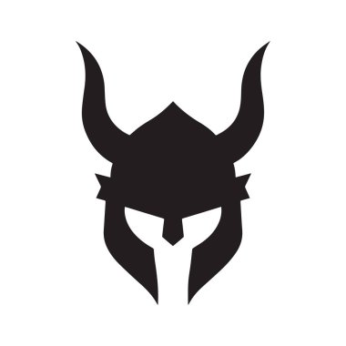 Basit Minimal Taslaklı Modern Yuvarlak Viking Savaşçısı