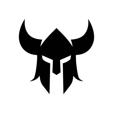 Viking Miğferi Monogram Logosu İlk Harfler ve Savaşçı Sembolleri